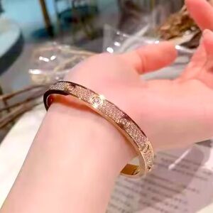 Moissanite diamond sterling silver bracelet